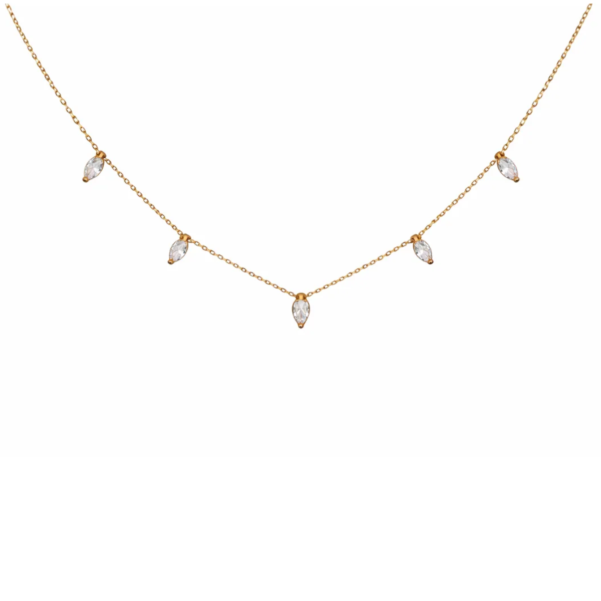 MARQUISE DROP NECKLACE