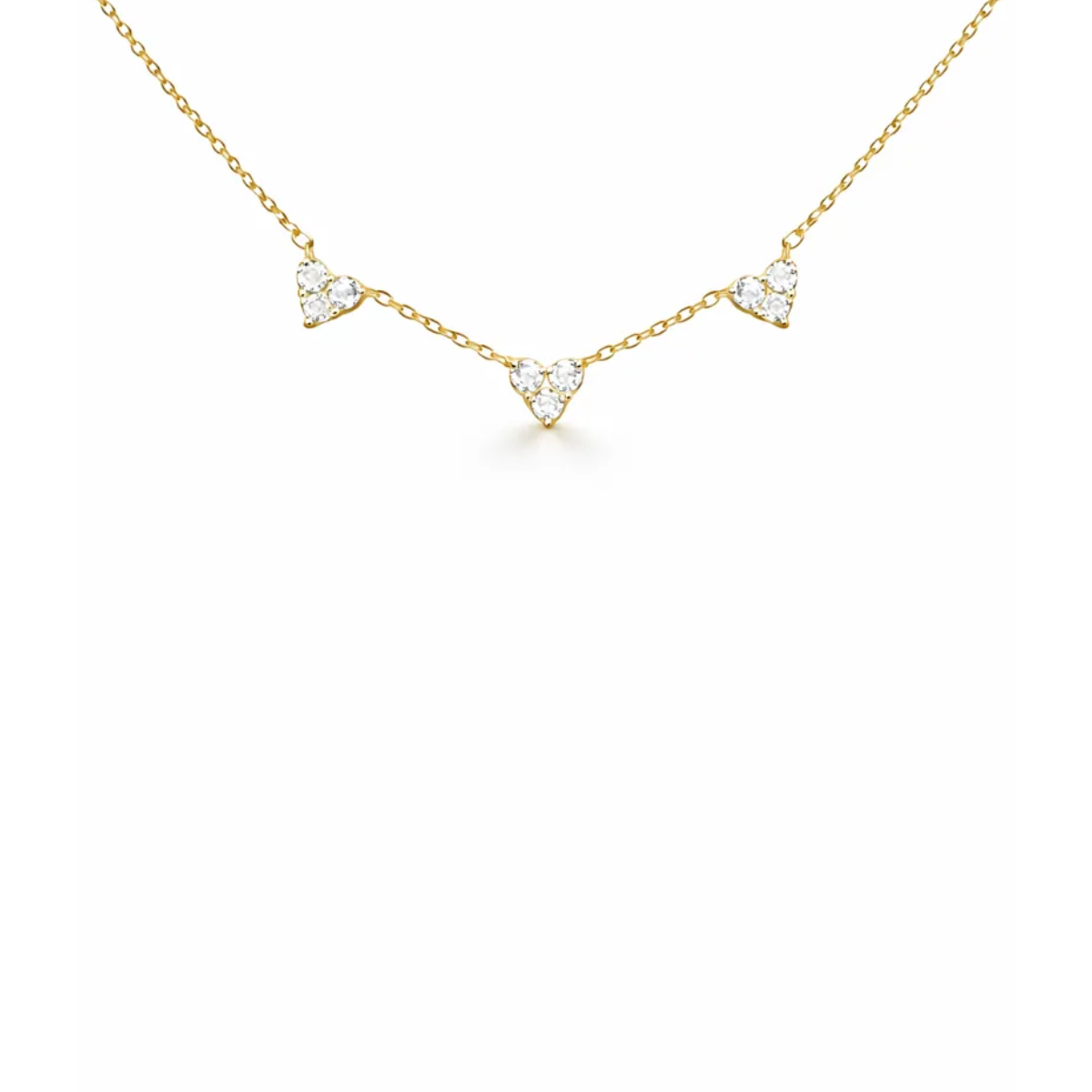TRIO HEARTS NECKLACE