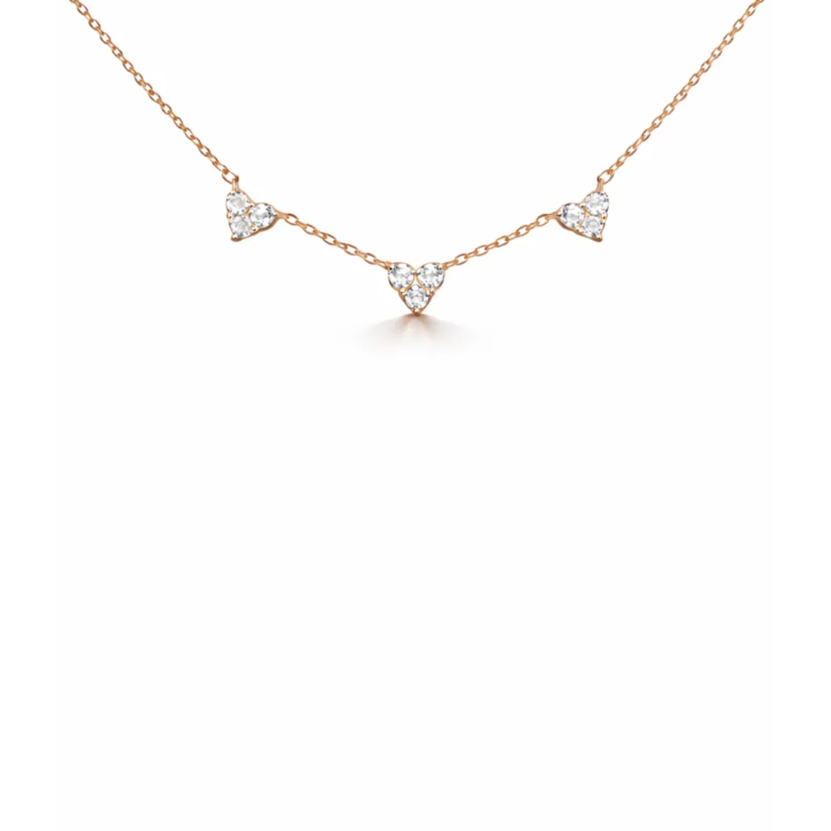 TRIO HEARTS NECKLACE